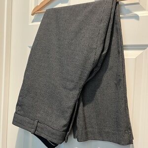 Ann Taylor Black and White Houndstooth Pants